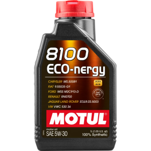 MOTUL 8100 ECO‑NERGY 5W‑30 1liters – Fuldsyntetisk olie med fokus på brændstoføkonomi og lav emission