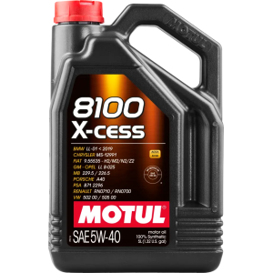 MOTUL 8100 X-CESS 5W-40 5liters – Højtydende fuldsyntetisk motorolie