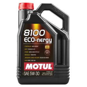 MOTUL 8100 ECO‑NERGY 5W‑30 5liters – Fuldsyntetisk olie med fokus på brændstoføkonomi og lav emission