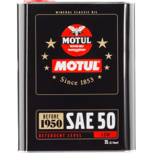 MOTUL CLASSIC SAE 50 2liters – Mineral monograde motorolie til klassiske motorer