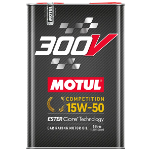MOTUL 300V COMPETITION 15W‑50 5liters – højtydende motorolie til krævende drift